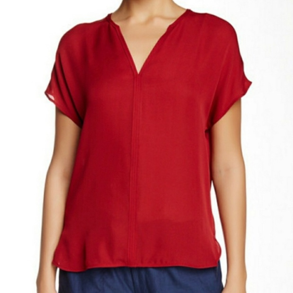 EUC Vince Blouse Red Size S